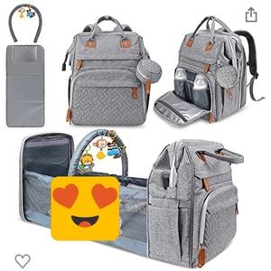 Nomad Babies diaper bag changing bed